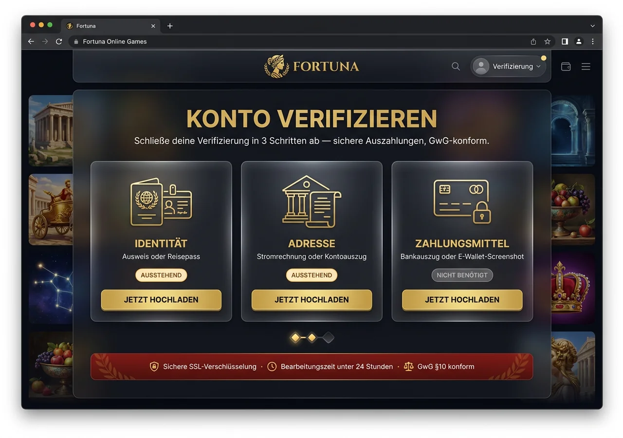 Konto-Verifizierung (KYC) – Fortuna
